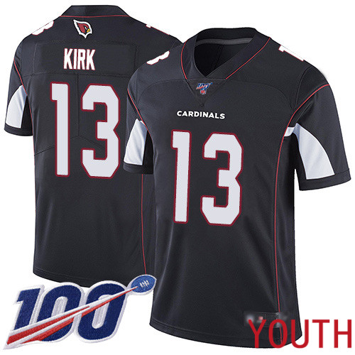 Arizona Cardinals Limited Black Youth Christian Kirk Alternate Jersey NFL Football #13 100th Season Vapor Untouchable->youth nfl jersey->Youth Jersey